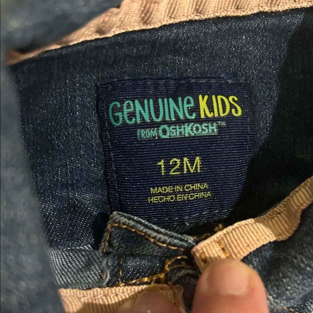 OshKosh B'gosh‎ Denim Blue Jean Jacket Size 12 months